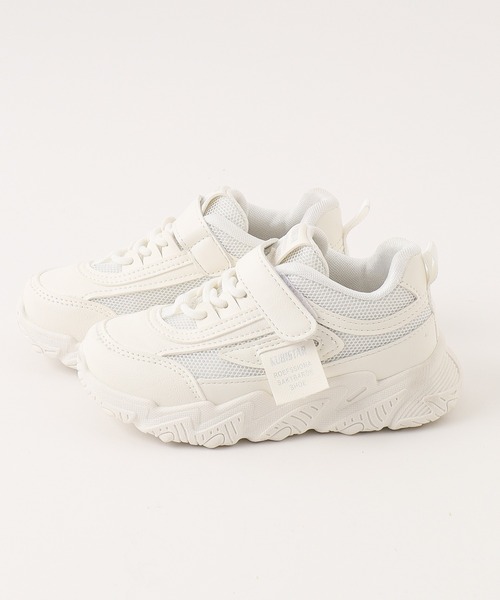 URBAN CHERRY（アーバンチェリー）の「サイドロゴタグデザインボリュームソールスニーカー（スニーカー・キッズ・ホワイト/パープル・18.5cm/18.0cm/17.5cm/17.0cm/21.0cm/20.5cm/20.0cm/19.5cm/19.0cm）」の6枚目の写真