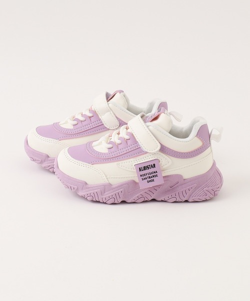 URBAN CHERRY（アーバンチェリー）の「サイドロゴタグデザインボリュームソールスニーカー（スニーカー・キッズ・ホワイト/パープル・18.5cm/18.0cm/17.5cm/17.0cm/21.0cm/20.5cm/20.0cm/19.5cm/19.0cm）」の13枚目の写真