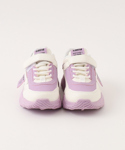 URBAN CHERRY（アーバンチェリー）の「サイドロゴタグデザインボリュームソールスニーカー（スニーカー・キッズ・ホワイト/パープル・18.5cm/18.0cm/17.5cm/17.0cm/21.0cm/20.5cm/20.0cm/19.5cm/19.0cm）」の15枚目の写真