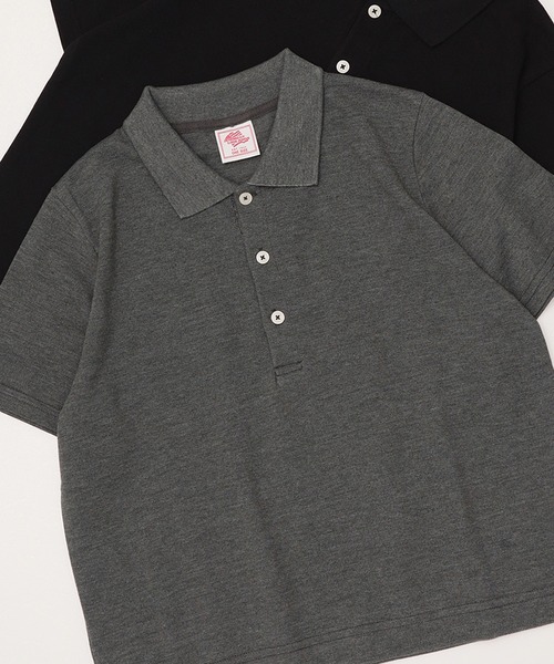 JEMORGAN（ジェーイーモーガン）の「【JEMORGAN / ジェーイーモーガン】カノコMINIポロシャツ（ポロシャツ・レディース・ブラック/ホワイト/グレー/レッド系/グリーン系/ネイビー/イエロー・F）」の3枚目の写真