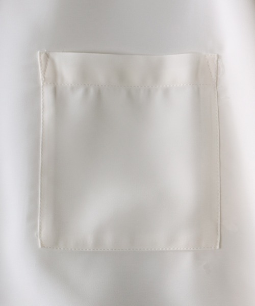 SITRY(シトリー)の「Silky Drape Open Color Shirt/シルキードレープ 半袖 オープンカラーシャツ レディース メンズ(シャツ/ブラウス・メンズ・グレイッシュベージュ/ブラック/モカ/ホワイト/グリーン/サックスブルー・XL/L/M)」の8枚目の写真