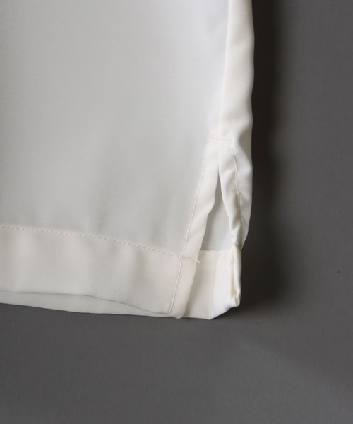SITRY(シトリー)の「Silky Drape Open Color Shirt/シルキードレープ 半袖 オープンカラーシャツ レディース メンズ(シャツ/ブラウス・メンズ・グレイッシュベージュ/ブラック/モカ/ホワイト/グリーン/サックスブルー・XL/L/M)」の10枚目の写真