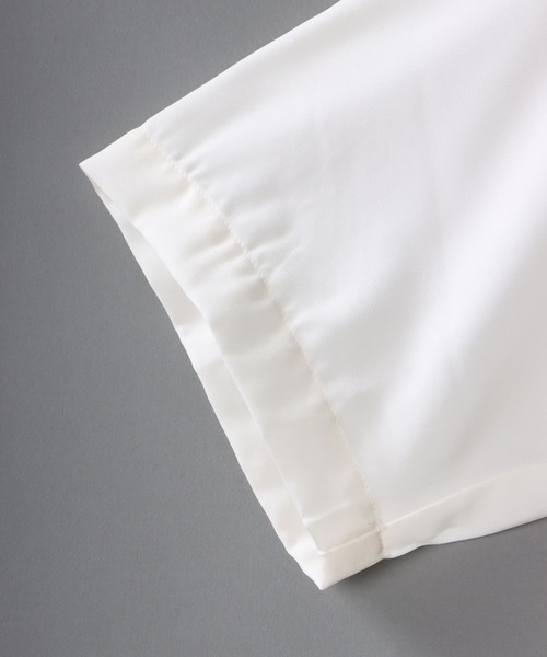 SITRY(シトリー)の「Silky Drape Open Color Shirt/シルキードレープ 半袖 オープンカラーシャツ レディース メンズ(シャツ/ブラウス・メンズ・グレイッシュベージュ/ブラック/モカ/ホワイト/グリーン/サックスブルー・XL/L/M)」の9枚目の写真