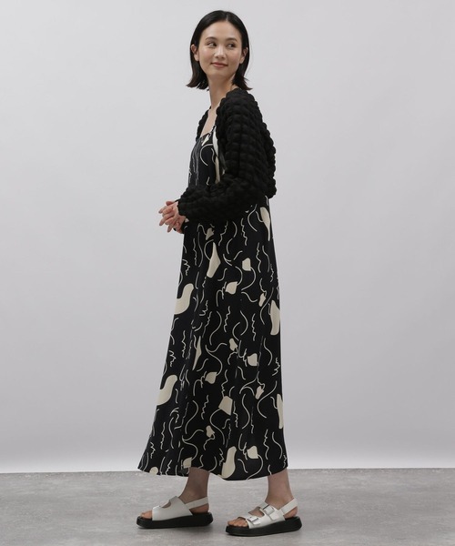極美品♡ルネ♡ボレロカーディガン セール】ストール風羽織カーディガン（カーディガン/ボレロ