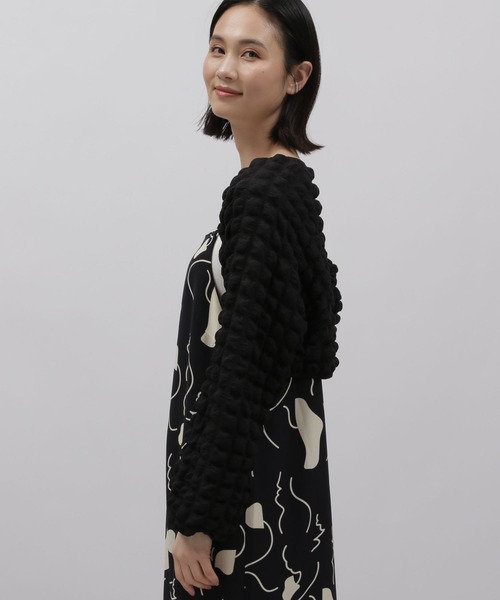 LAKOLE（ラコレ）の「ポップコーンボレロ / 121036（カーディガン/ボレロ・レディース・ネイビー系8/ブラック/アイボリー・SMALL/MEDIUM）」の8枚目の写真