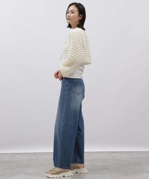 LAKOLE（ラコレ）の「ポップコーンボレロ / 121036（カーディガン/ボレロ・レディース・ネイビー系8/ブラック/アイボリー・SMALL/MEDIUM）」の11枚目の写真