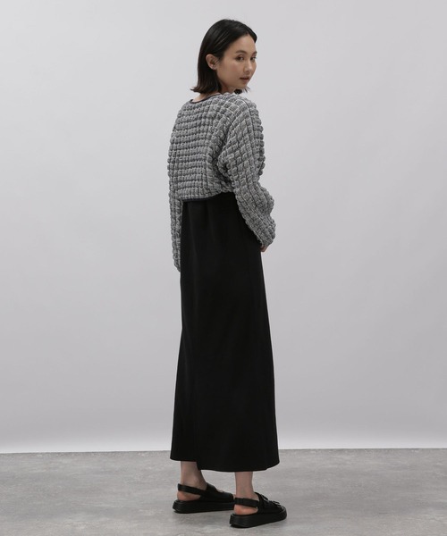 LAKOLE（ラコレ）の「ポップコーンボレロ / 121036（カーディガン/ボレロ・レディース・ネイビー系8/ブラック/アイボリー・SMALL/MEDIUM）」の17枚目の写真