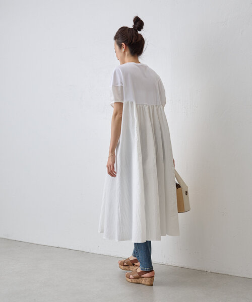 新品タグ付きBEARDSLEY 袖バルーンワッシャーワンピース BEARDSLEY（ビアズリー）の「袖バルーンワッシャーワンピース