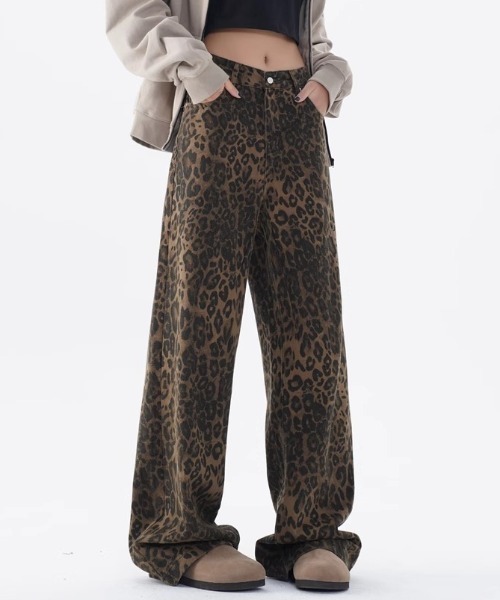 Vipoa(ヴィポア)の「Leopard vintage wide denim(デニムパンツ・レディース・ブラウン・MEDIUM/LARGE)」の21枚目の写真