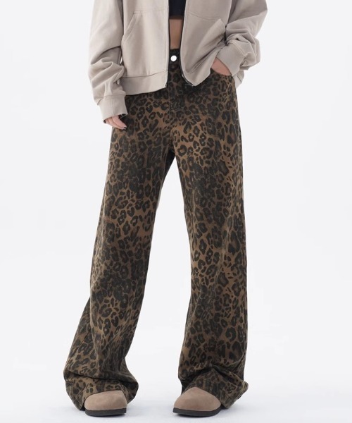 Vipoa(ヴィポア)の「Leopard vintage wide denim(デニムパンツ・レディース・ブラウン・MEDIUM/LARGE)」の22枚目の写真