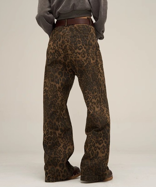 Vipoa(ヴィポア)の「Leopard vintage wide denim(デニムパンツ・レディース・ブラウン・MEDIUM/LARGE)」の8枚目の写真