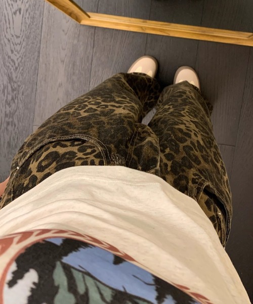 Vipoa(ヴィポア)の「Leopard vintage wide denim(デニムパンツ・レディース・ブラウン・MEDIUM/LARGE)」の15枚目の写真