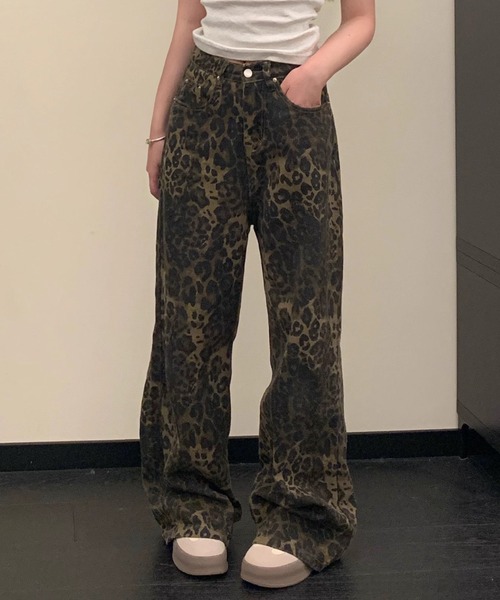Vipoa(ヴィポア)の「Leopard vintage wide denim(デニムパンツ・レディース・ブラウン・MEDIUM/LARGE)」の18枚目の写真
