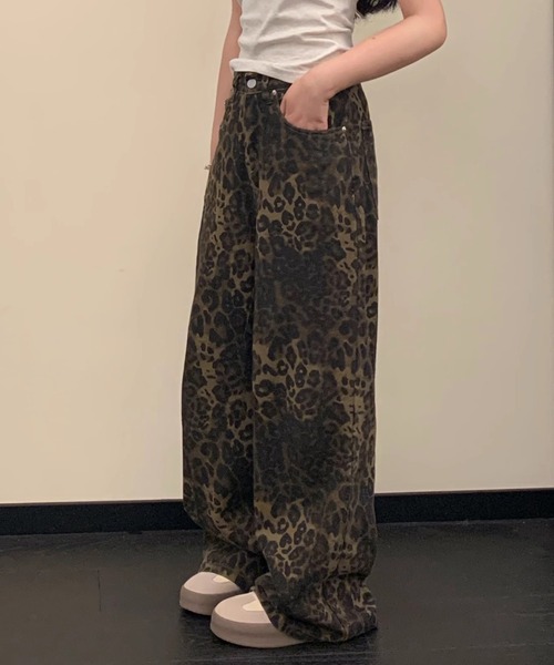 Vipoa(ヴィポア)の「Leopard vintage wide denim(デニムパンツ・レディース・ブラウン・MEDIUM/LARGE)」の19枚目の写真