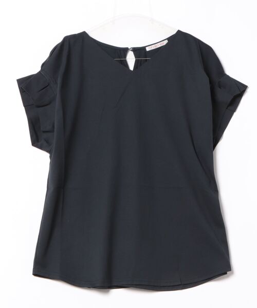 PREFERIR（プレフェリール）の「袖タック 半袖Tシャツ（Tシャツ/カットソー・レディース・ネイビー/ブラック/ホワイト・LARGE/MEDIUM）」の3枚目の写真