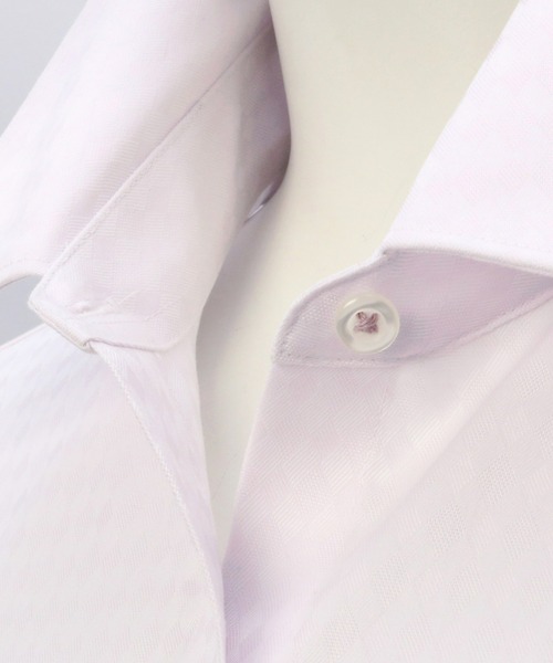 TOKYO SHIRTS（トウキョウシャツ）の「超形態安定ノーアイロン レギュラー 7分袖ビジネスワイシャツ（ビジネスシャツ・レディース・ピンク・XL/LL/L/M/S）」の3枚目の写真