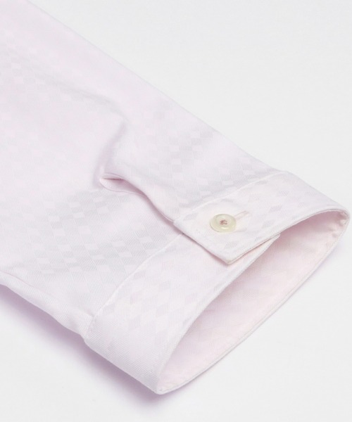 TOKYO SHIRTS（トウキョウシャツ）の「超形態安定ノーアイロン レギュラー 7分袖ビジネスワイシャツ（ビジネスシャツ・レディース・ピンク・XL/LL/L/M/S）」の4枚目の写真