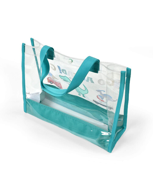 SLAP SLIP（スラップスリップ）の「恐竜プリントフリル持ち手リボン付きキラキラスイムバッグ（スイムグッズ・キッズ・ネイビー/パープル系その他/グリーン/ホワイト系その他2・FREE）」の14枚目の写真