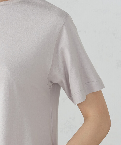 COMME CA ISM(コムサイズム)の「綿100% アシンメトリーデザイン Tワンピース(ワンピース・レディース・モカ/ライトグレー/ターコイズブルー/ブラック・MEDIUM/LARGE)」の8枚目の写真