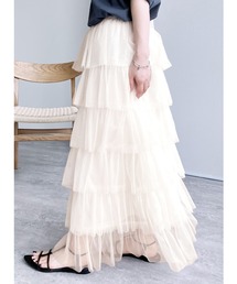 reca | 【ZOZOTOWN限定】段々ティアードラメチュールスカート(スカート)