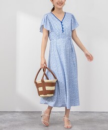 NOLLEY’S | 小花プリントバイヤスフレアワンピース(ワンピース)