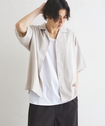 417 EDIFICE | 【Plan Tech】アムンゼンオープンカラーシャツ”セットアップ着用可能”(シャツ/ブラウス)