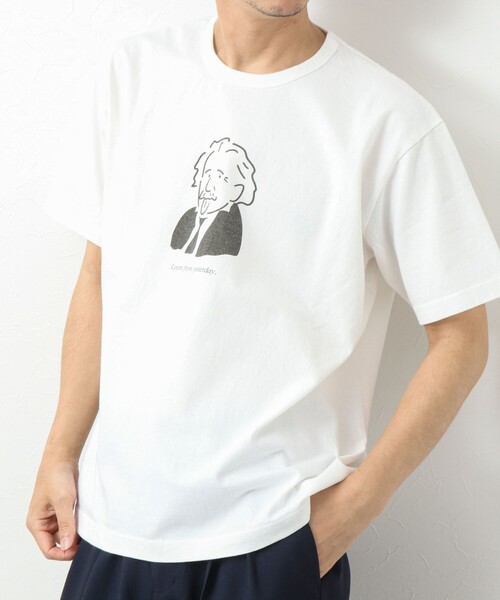 BARNS OUTFITTERS（バーンズアウトフィッターズ）の「【BARNS OUTFITTERS/バーンズアウトフィッターズ】別注 TUBE Tシャツ learn from yesterday（Tシャツ/カットソー・メンズ・ピンク/グレイッシュベージュ/ホワイト/チャコールグレー・M/S/L）」の12枚目の写真