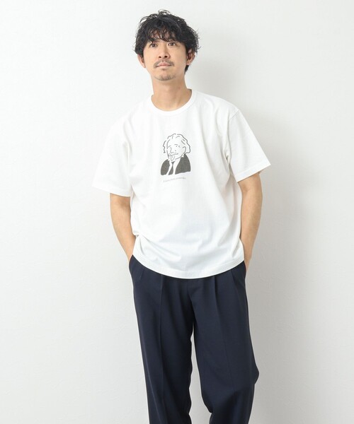 BARNS OUTFITTERS（バーンズアウトフィッターズ）の「【BARNS OUTFITTERS/バーンズアウトフィッターズ】別注 TUBE Tシャツ learn from yesterday（Tシャツ/カットソー・メンズ・ピンク/グレイッシュベージュ/ホワイト/チャコールグレー・M/S/L）」の19枚目の写真