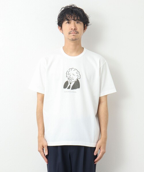 BARNS OUTFITTERS（バーンズアウトフィッターズ）の「【BARNS OUTFITTERS/バーンズアウトフィッターズ】別注 TUBE Tシャツ learn from yesterday（Tシャツ/カットソー・メンズ・ピンク/グレイッシュベージュ/ホワイト/チャコールグレー・M/S/L）」の5枚目の写真