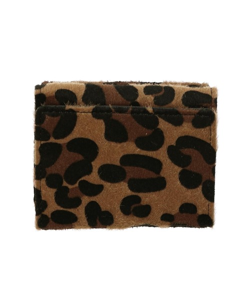 X-girl(エックスガール)の「ANIMAL PRINTED MINI WALLET(財布・レディース・ホワイト/ベージュ・ONE SIZE)」の4枚目の写真