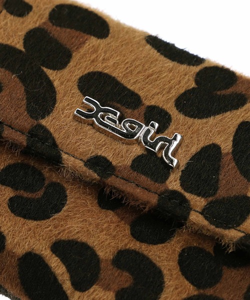 X-girl(エックスガール)の「ANIMAL PRINTED MINI WALLET(財布・レディース・ホワイト/ベージュ・ONE SIZE)」の5枚目の写真