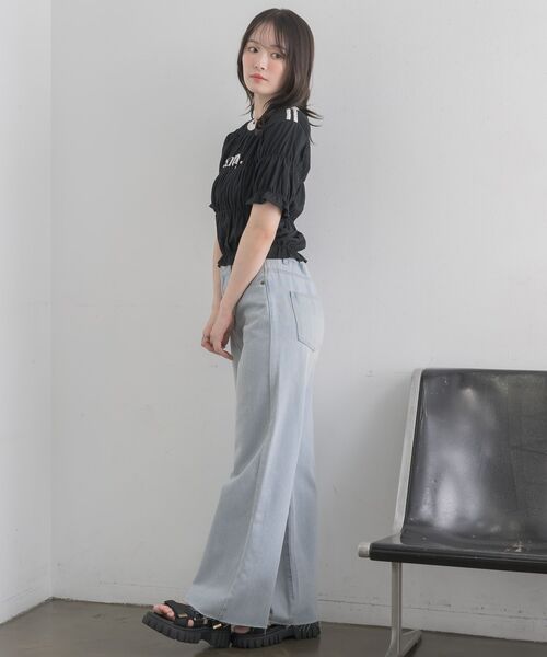 RETRO GIRL(レトロガール)の「アソートデニムPT(デニムパンツ・レディース・ケミカルウォッシュ/ダークブルー/ブルー系その他5/ブラック・FREE)」の7枚目の写真