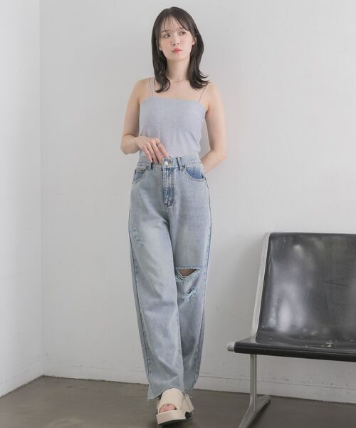 RETRO GIRL(レトロガール)の「アソートデニムPT(デニムパンツ・レディース・ケミカルウォッシュ/ダークブルー/ブルー系その他5/ブラック・FREE)」の14枚目の写真