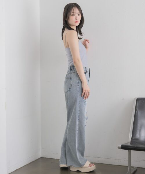 RETRO GIRL(レトロガール)の「アソートデニムPT(デニムパンツ・レディース・ケミカルウォッシュ/ダークブルー/ブルー系その他5/ブラック・FREE)」の15枚目の写真