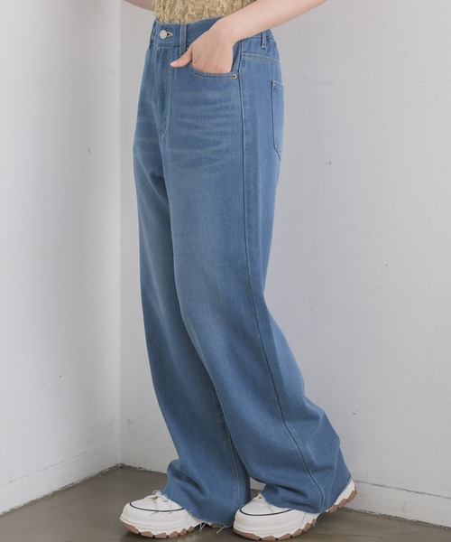 RETRO GIRL(レトロガール)の「アソートデニムPT(デニムパンツ・レディース・ケミカルウォッシュ/ダークブルー/ブルー系その他5/ブラック・FREE)」の1枚目の写真