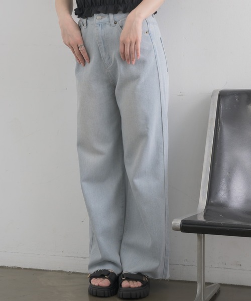RETRO GIRL(レトロガール)の「アソートデニムPT(デニムパンツ・レディース・ケミカルウォッシュ/ダークブルー/ブルー系その他5/ブラック・FREE)」の4枚目の写真