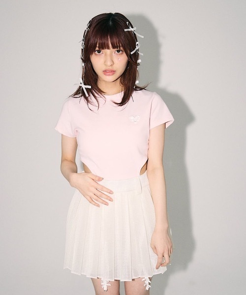 lilLilly（リルリリー）の「レオタードTシャツ（その他トップス・レディース・ブルー/ブラック/ホワイト・FREE）」の7枚目の写真