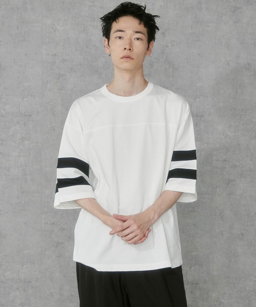 THE STANDARD（ザスタンダード）の「WEGO/フットボールTEE（Tシャツ/カットソー・メンズ・ホワイト/ダークグレー・MEDIUM/LARGE）」の13枚目の写真