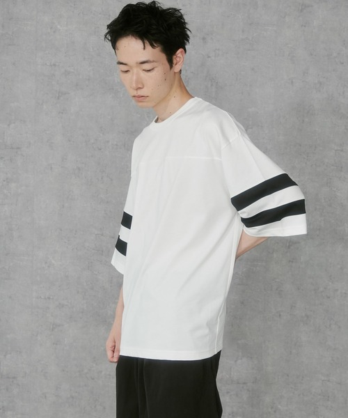 THE STANDARD（ザスタンダード）の「WEGO/フットボールTEE（Tシャツ/カットソー・メンズ・ホワイト/ダークグレー・MEDIUM/LARGE）」の15枚目の写真