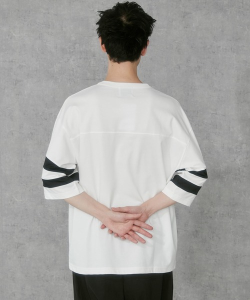 THE STANDARD（ザスタンダード）の「WEGO/フットボールTEE（Tシャツ/カットソー・メンズ・ホワイト/ダークグレー・MEDIUM/LARGE）」の16枚目の写真