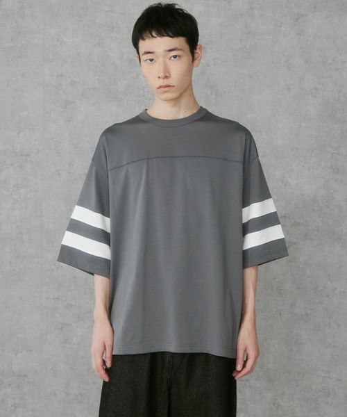 THE STANDARD（ザスタンダード）の「WEGO/フットボールTEE（Tシャツ/カットソー・メンズ・ホワイト/ダークグレー・MEDIUM/LARGE）」の18枚目の写真