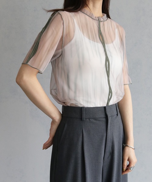 cheriella(シェリエラ)の「【cheriella】バックデザインストラップキャミソール BACK DESIGN STRAP CAMISOLE(キャミソール・レディース・オフホワイト/グレー/ブラック・FREE)」の6枚目の写真