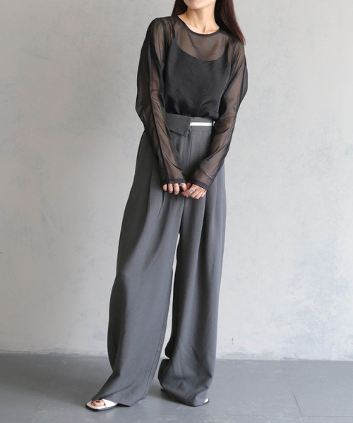 cheriella(シェリエラ)の「【cheriella】バックデザインストラップキャミソール BACK DESIGN STRAP CAMISOLE(キャミソール・レディース・オフホワイト/グレー/ブラック・FREE)」の20枚目の写真