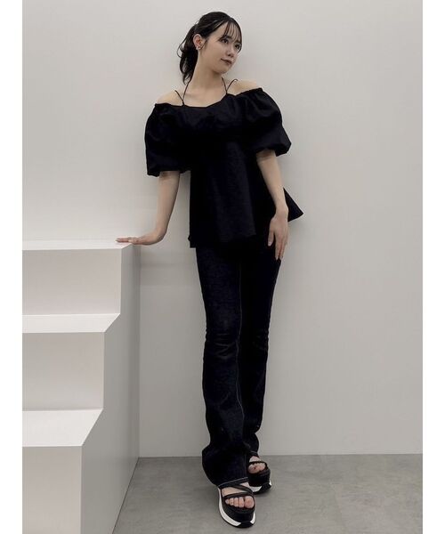 dazzlin(ダズリン)の「デニムフレアパンツ(デニムパンツ・レディース・インディゴブルー/ブラック/ブルー・MEDIUM/SMALL)」の20枚目の写真