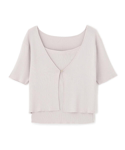 PROPORTION BODY DRESSING（プロポーションボディドレッシング）の「キャミアンサンブルニット / 1214270703（ニット/セーター・レディース・ネイビー/グリーン/グレー・FREE）」の4枚目の写真