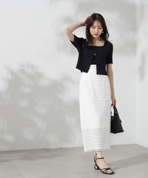 PROPORTION BODY DRESSING（プロポーションボディドレッシング）の「キャミアンサンブルニット / 1214270703（ニット/セーター・レディース・ネイビー/グリーン/グレー・FREE）」の14枚目の写真