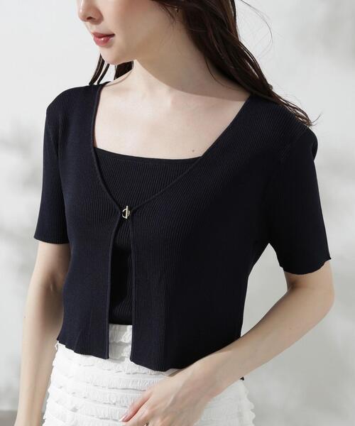 PROPORTION BODY DRESSING（プロポーションボディドレッシング）の「キャミアンサンブルニット / 1214270703（ニット/セーター・レディース・ネイビー/グリーン/グレー・FREE）」の22枚目の写真