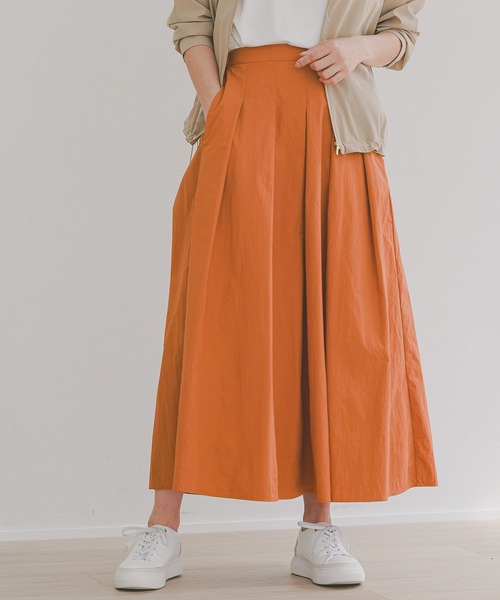 Elura(エルーラ)の「【梅雨対応】 撥水フレアスカート/127200(スカート・レディース・ネイビー/ライトブルー/オレンジ・FREE/FREE(S))」の3枚目の写真