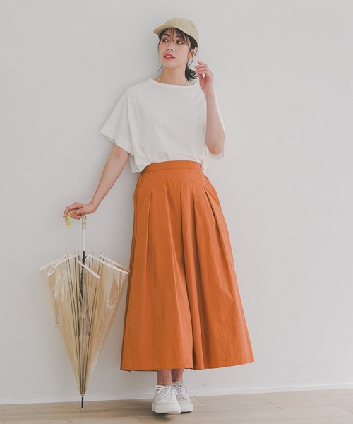 Elura(エルーラ)の「【梅雨対応】 撥水フレアスカート/127200(スカート・レディース・ネイビー/ライトブルー/オレンジ・FREE/FREE(S))」の9枚目の写真