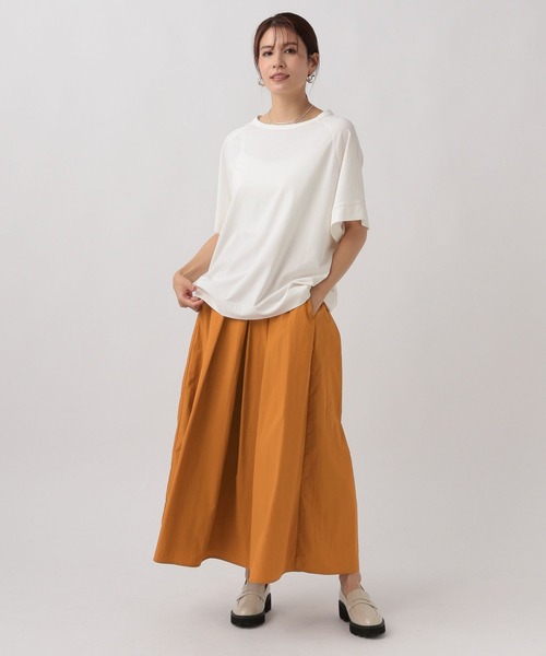 Elura(エルーラ)の「【梅雨対応】 撥水フレアスカート/127200(スカート・レディース・ネイビー/ライトブルー/オレンジ・FREE/FREE(S))」の5枚目の写真